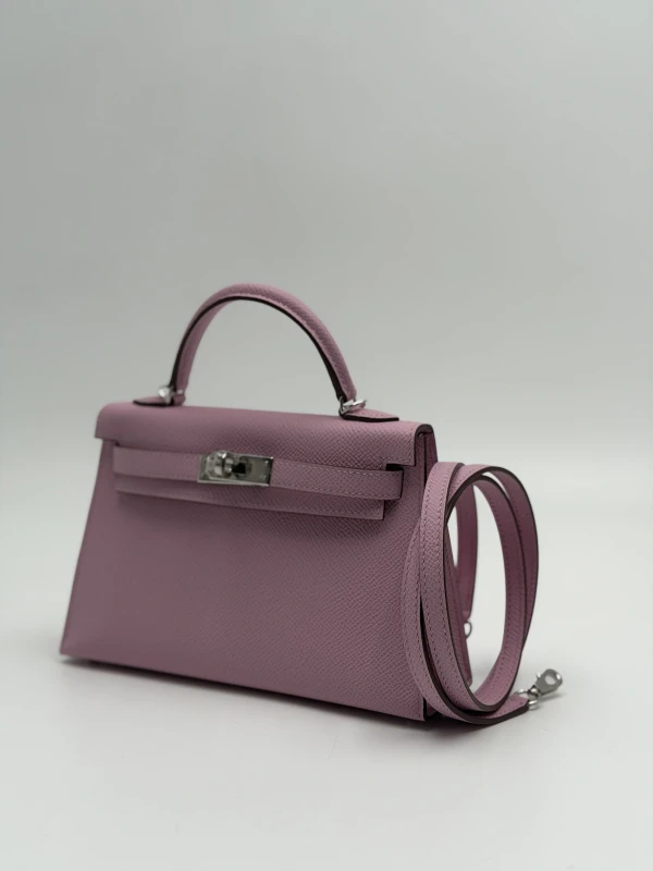 Hermès KELLY 20 VEAU EPSOM MAUVE SYLVESTRE PHW K20EMS 3