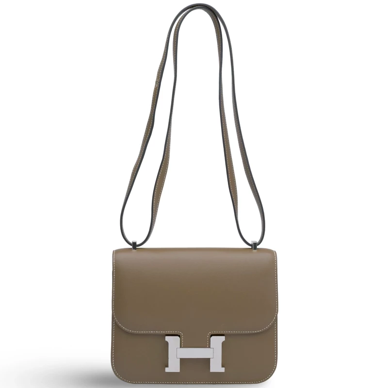 Hermès CONSTANCE 24 TADELAKT ETOUPE PHW C24TE