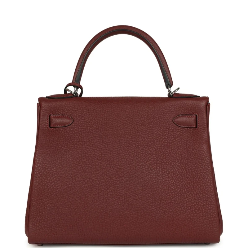 Hermès KELLY 28 RETOURNE ROUGE H PHW K28TRH 3