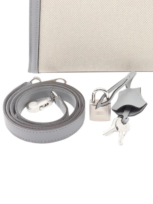 Hermès KELLY SELLIER 25  TOILE/VEAU SWIFT BLEU GLACIER PHW K25TOILE 8