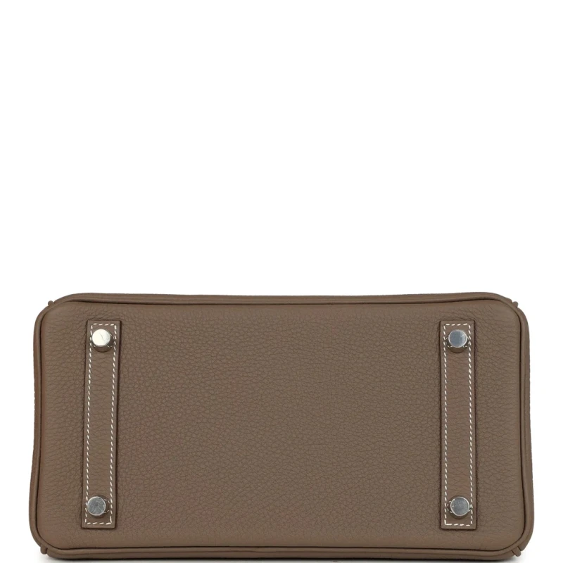 Hermès BIRKIN 25 VEAU TOGO ETOUPE PHW B25TE 5