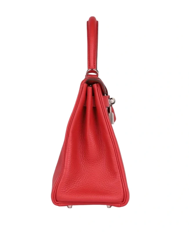 Hermès SAC KELLY RETOURNE 25 VEAU CHERI ROUGE RADIEUX K25VSR 4