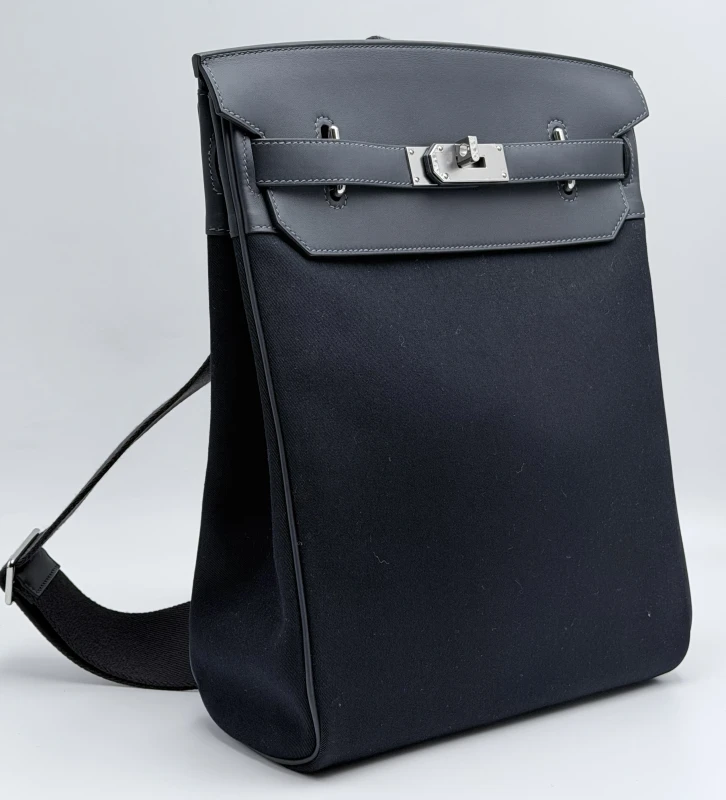 Hermès HAC A DOS 26 VEAU SWIFT/CANVAS BLUE MARINE/CABAN PHW HAC26BBN 4