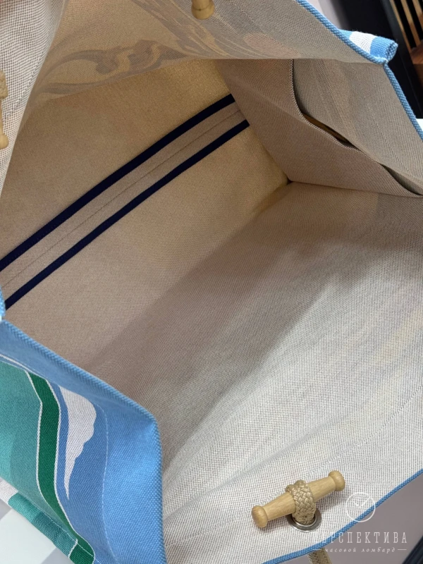 Hermès ESCALE A LA PLAGE BEACH BAG ACIER H103743M 02 3