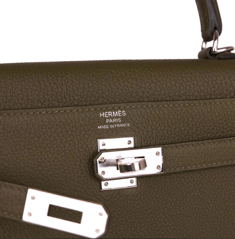 Hermès KELLY 25 VEAU TOGO VERT LODEN PHW K25TVL 7