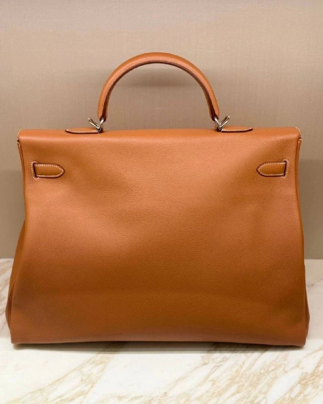 Hermès KELLY RELAX VOYAGE 50 TAURILLON NOVILLO 37 GOLD K50RVG 6