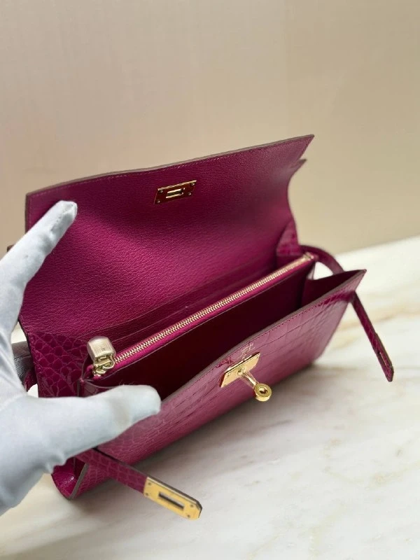 Hermès Kelly Alligator wallet  GHW KWallet 5