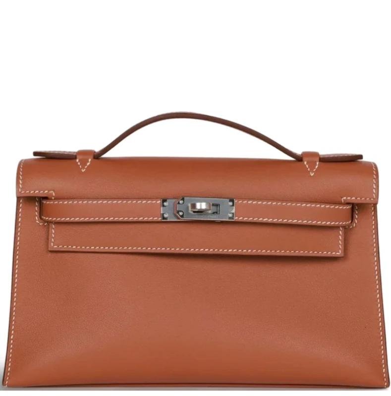 KELLY POCHETTE VEAU SWIFT GOLD PHW