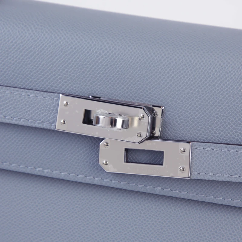 Hermès KELLY SELLIER 25 EPSOM GRIS PLATINE ELECTRUM HARDWARE K25EGP 7