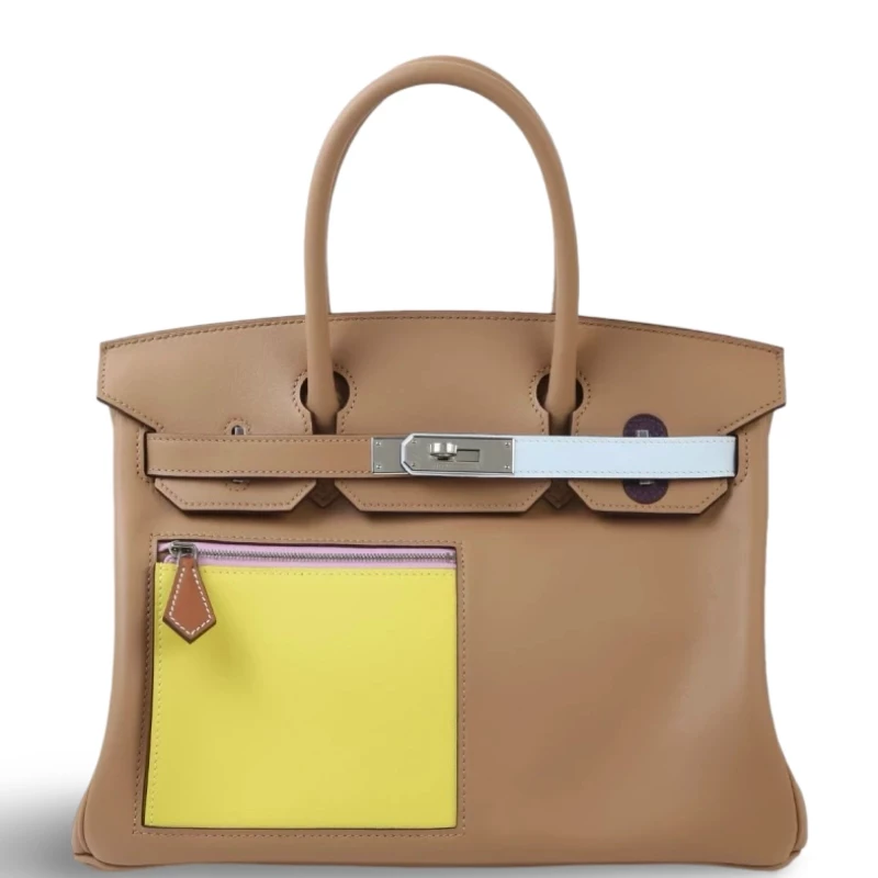 Hermès BIRKIN 30 COLORMATIC VEAU SWIFT MULTICOLOR PHW B30COLORMATIC