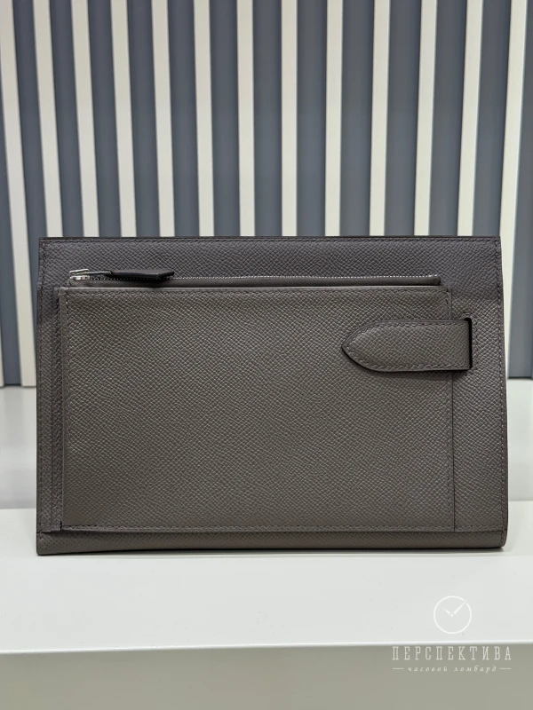 Hermès Hacademi pouch gris étain H086976CK8F 6
