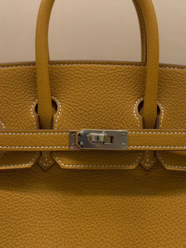 Hermès BIRKIN 25 VEAU TOGO SABLE NATURAL PHW B25TS 7