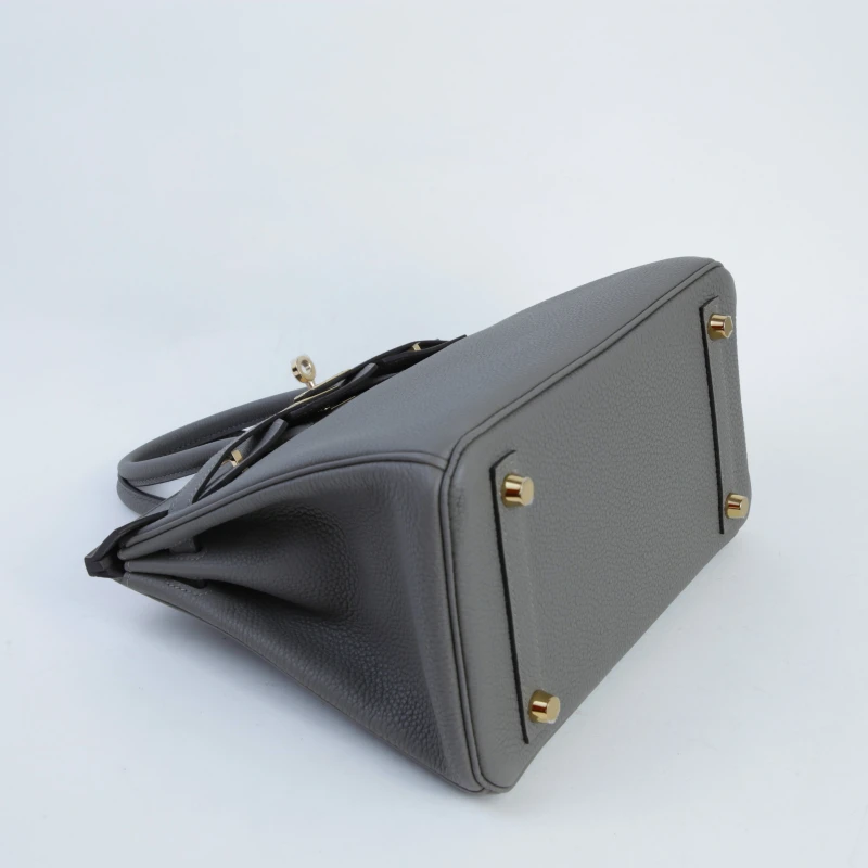 Hermès BIRKIN 25 VEAU TOGO GRIS MEYER PBHW B25TGM 5
