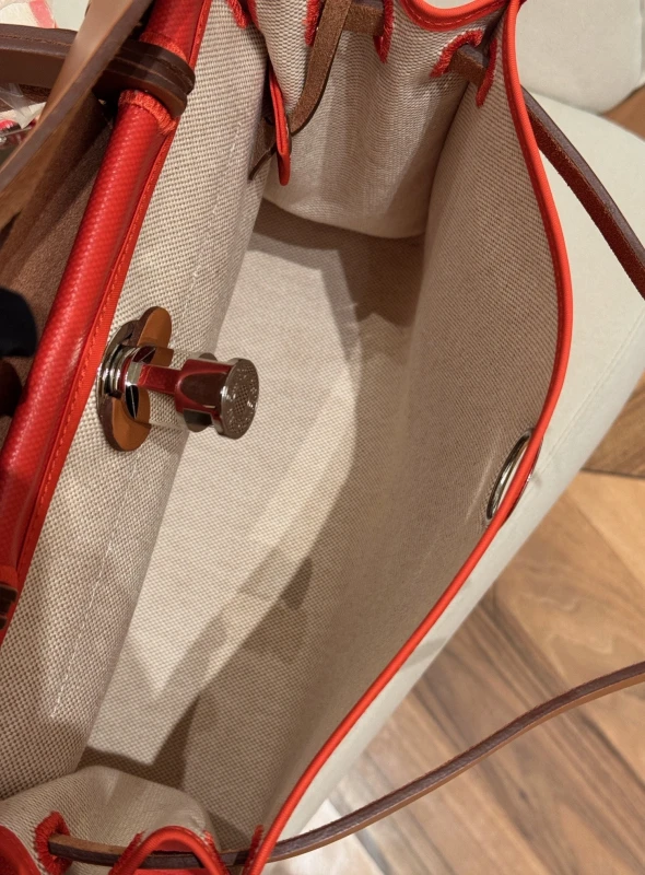 Hermès SAC HERBAG ZIP 31 TOILE BERLINE/VACHE HUNTER H072069CK 9