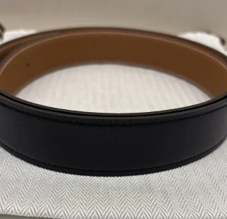 Hermès H Guillochee belt buckle & Reversible leather strap 32 mm Noir/Gold Belt_H064540CK05 / H073967CAAA075 7