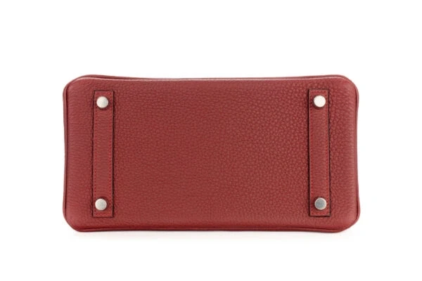 Hermès BIRKIN 25 VEAU TOGO ROUGE H GHW B25TRH 5