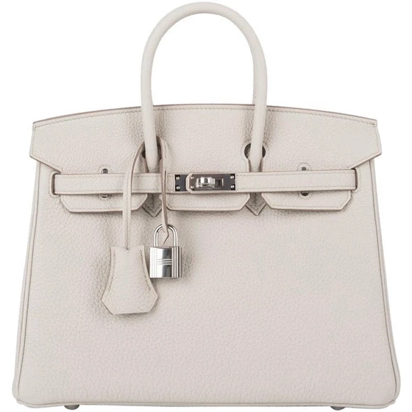 Hermès BIRKIN 25 VEAU TOGO BETON PHW B25TB