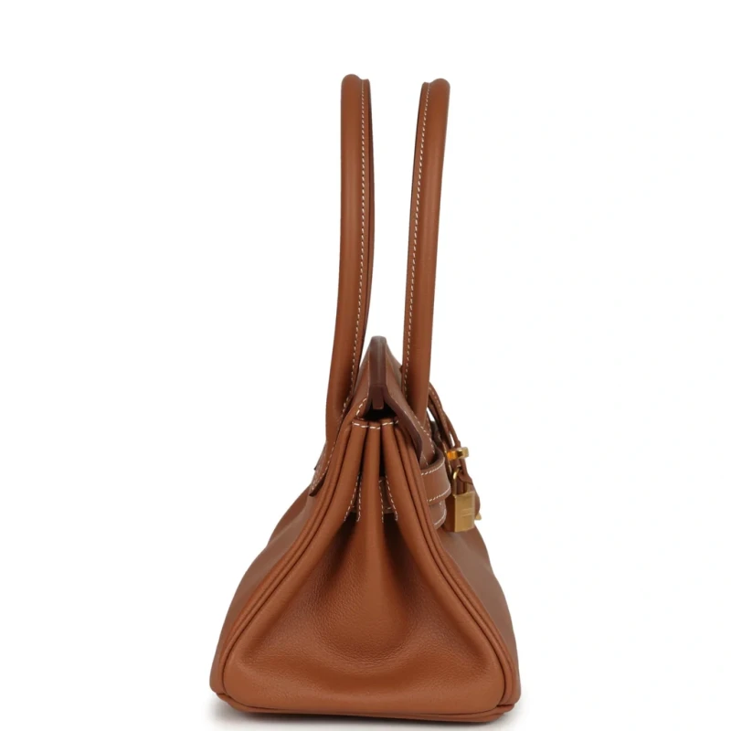 Hermès BIRKIN SHOULDER LIGHT 29 EVERCOLOR GOLD PHW BS29EG 5