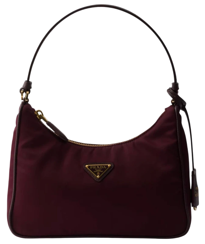 PRADA Re-Edition 2005 Re-Nylon and Saffiano mini bag Burgundy 1N204X_R064_F0GCM 1