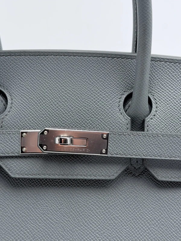 Hermès BIRKIN 30 VEAU EPSOM CIEL PHW B30EC 9