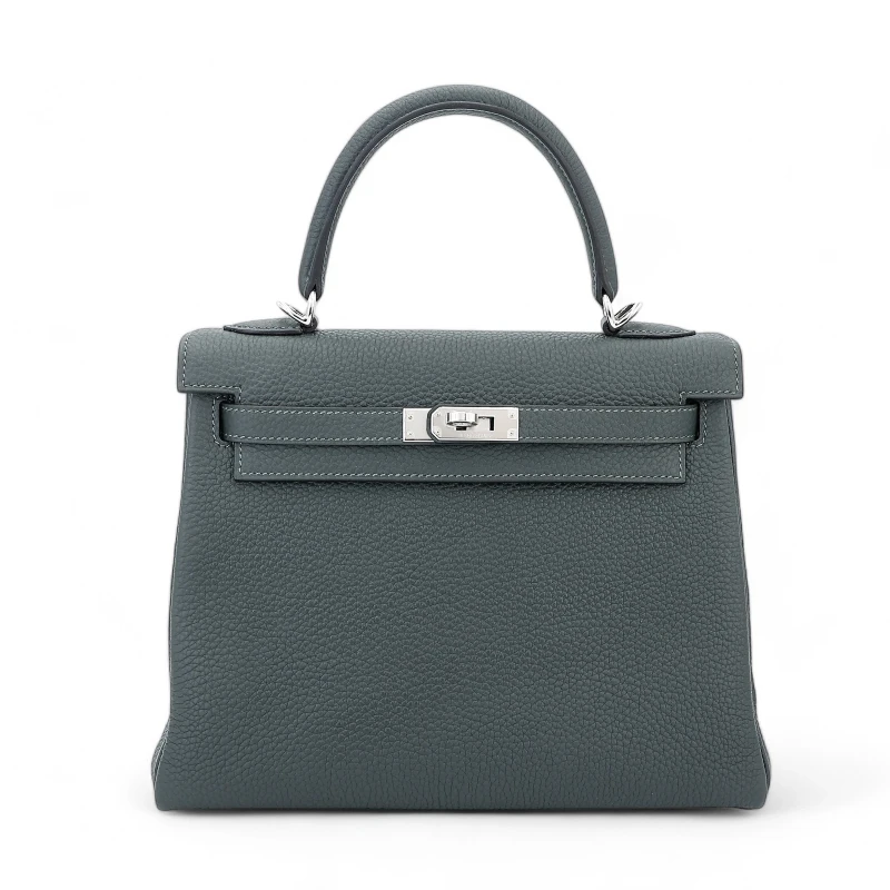 KELLY RETOURNE 2 STRAP 25 VEAU TOGO VERT FONCE PBHW