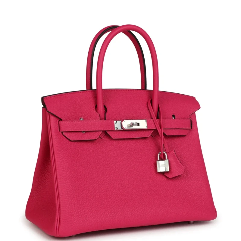 Hermès BIRKIN 30 VEAU TOGO ROSE MEXICO PHW B30TRM 2