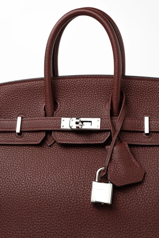 Hermès BIRKIN 25 VEAU TOGO ROUGE H PHW B25TRH 8