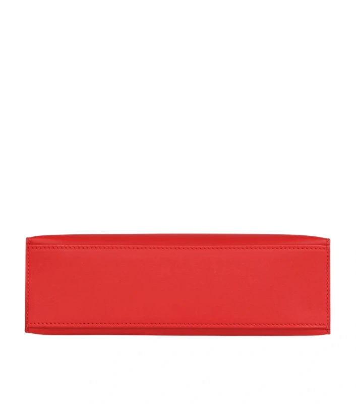 Hermès KELLY POCHETTE VEAU SWIFT ROUGE RADIEUX GHW H064929CAEW 7
