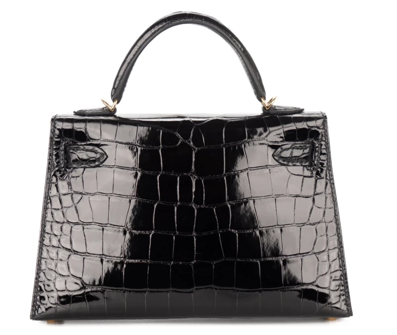 Hermès KELLY 20 MINI ALLIGATOR MAATE NOIR GHW K20AMN 4