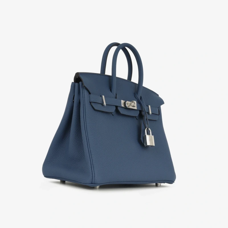 Hermès BIRKIN 25 TOGO BLEU TIE PHW B25TBT 2