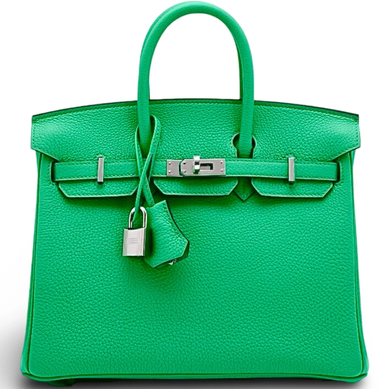 BIRKIN 25 VEAU TOGO MENTHE PHW