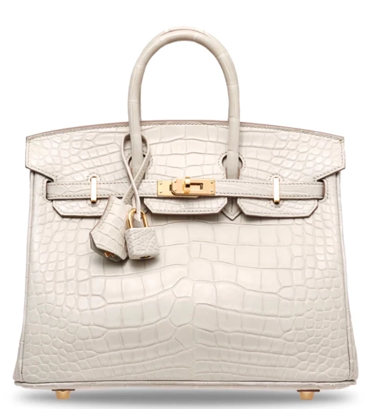 Hermès BIRKIN 25 ALLIGATOR MATTE BETON GHW B25AMB 6