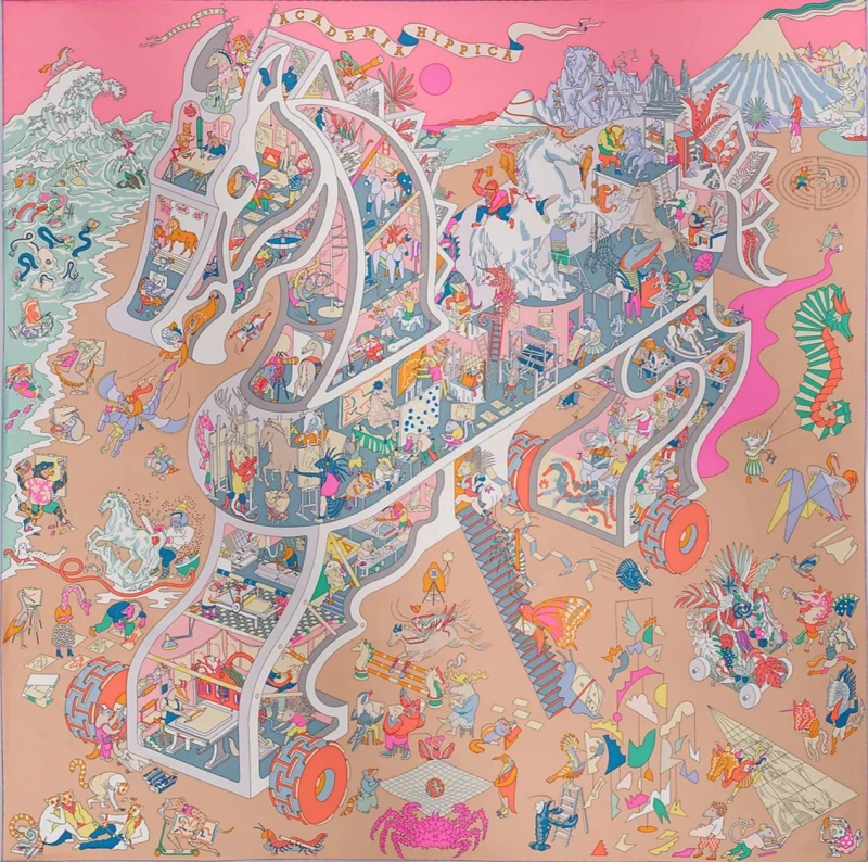 Hermès Academia Hippica scarf 90 scarf 1