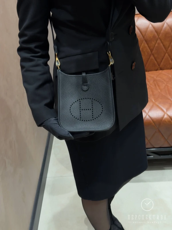 Hermès Evelyne 16 Amazone bag Clemence Noir GHW H069426CCAV 2