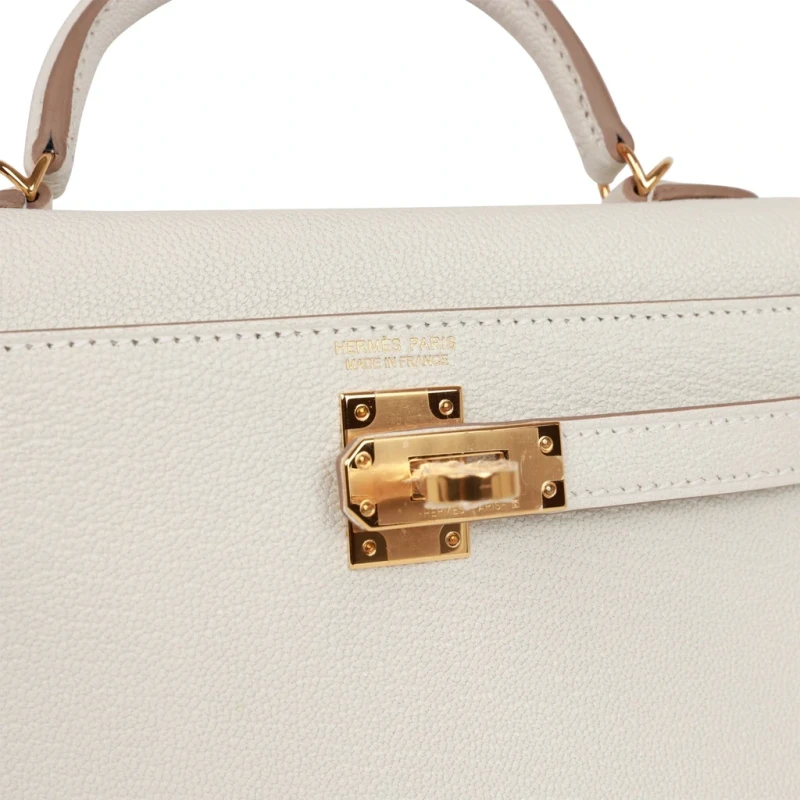 Hermès KELLY 20 MINI CHEVRE MUSHROOM GHW K20CM 6