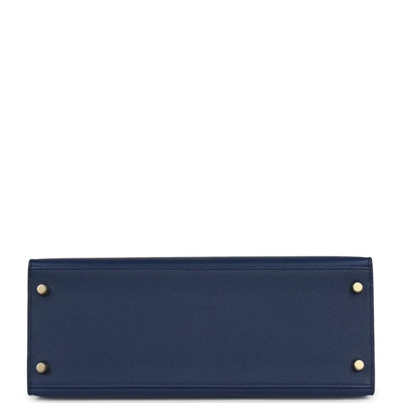 Hermès KELLY SELLIER 28 EPSOM BLEU NAVY GHW K28EBN 5