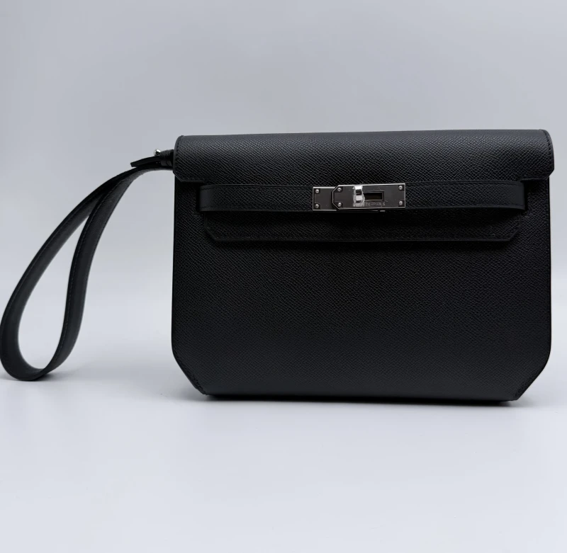 Hermès KELLY DEPECHES 25 TOGO NOIR PHW KD25TN 2