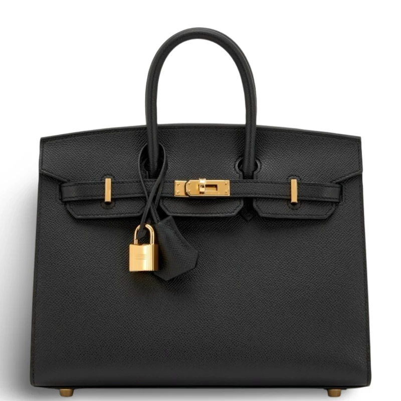 Hermès BIRKIN SELLIER 25 VEAU EPSOM NOIR GHW B25EN