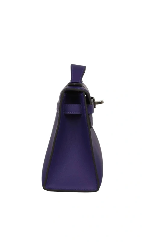 Hermès Pochette Kelly Veau Swift X3 PURPLE H049417CK 7