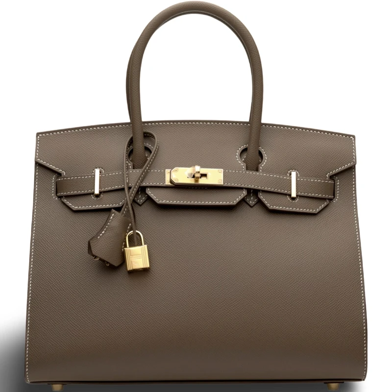 Hermès BIRKIN SELLIER 30 VEAU EPSOM ETOUPE GHW B30EE 1