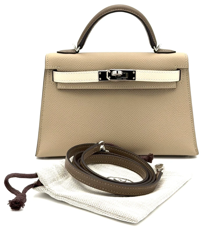 Hermès KELLY 20 EPSOM HSS TRENCH/CRAIE/ETOUPE PHW K20HSS 9