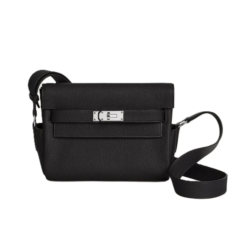 Kelly Messenger Bag Togo Noir