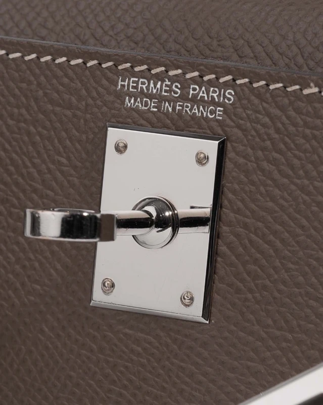 Hermès KELLY SELLIER 20 VEAU EPSOM  ETOUPE PHW K20EE 7