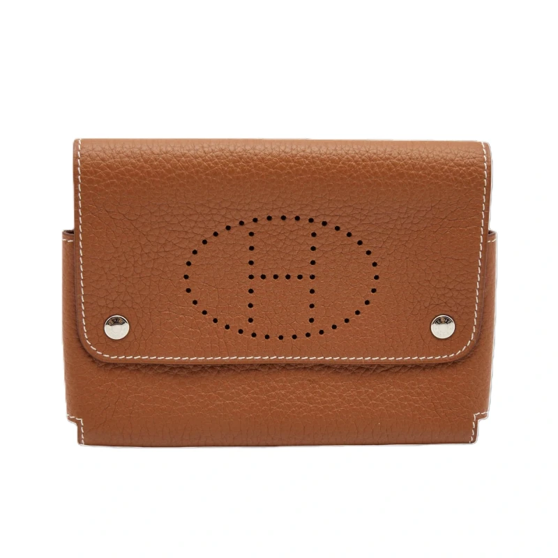 HERMES GOLD TOGO CARDS HOLDER