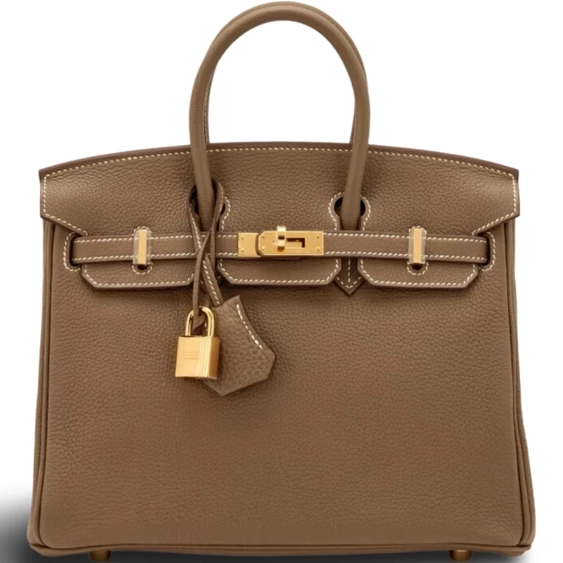 BIRKIN 25 VEAU TOGO ETOUPE GHW