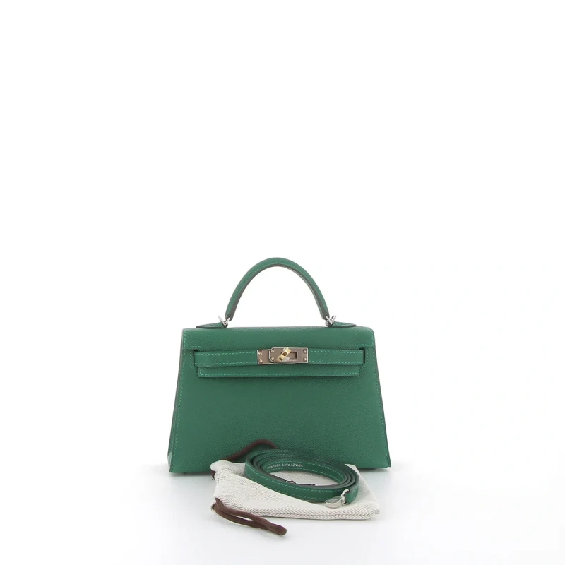 Hermès KELLY 20 MINI VEAU EPSOM VERT MOYEN K20EVM 6
