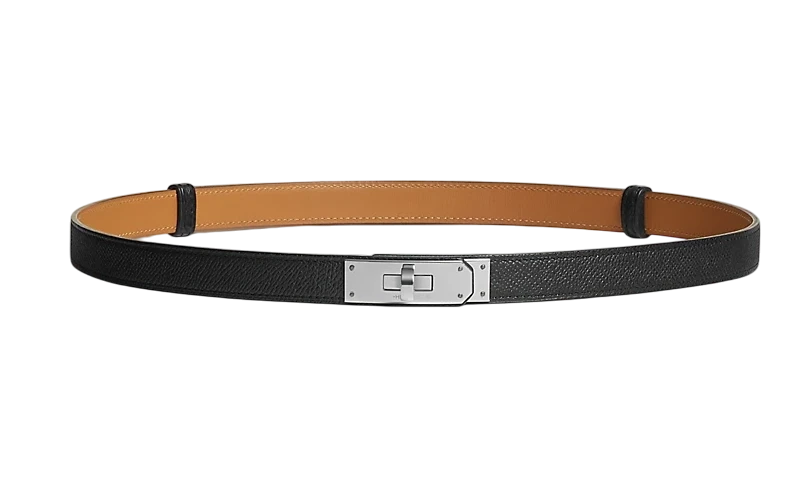 Hermès Kelly 18 belt Epsom Calfskin PHW H069853CK89 1