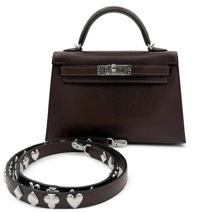 KELLY II SELLIER MINI 20 VEAU CHÈVRE ATOUTS CHAMKILA PHW