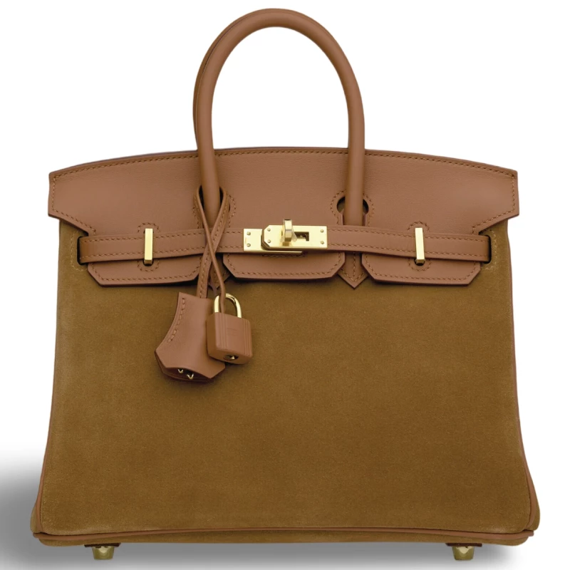 BIRKIN 25 VEAU SWIFT / GRIZZLY GOLD / CHAMOIS GHW