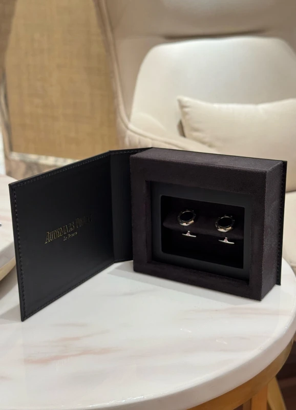 Audemars Piguet CUFFLINKS ROYAL OAK STEEL BLUE CENTER BM0737.SBO.US.N000 2